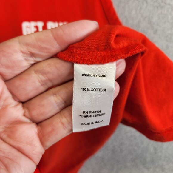 Chubbies Shirt Mens S Red Muscle Tank Get Buckets Beer River Floating Lake - Picture 8 of 10